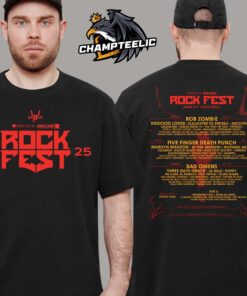 Rock Fest Wisconsin 2025 Amplify Your Soul Daily Lineups Poster Event From July 17 To 19 2025 Merch Two Sides Unisex T-Shirt