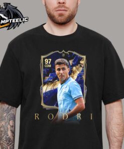 Rodri Manchester City FC25 Team Of The Year Player Card Unisex T-Shirt