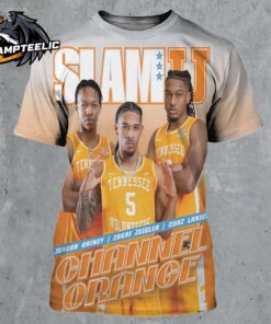 SLAMU 3 Tennessee Volunteers Cover Channel Orange Jordan Gainey Zakai Zeigler And Chaz Lanier All Over Print Shirt