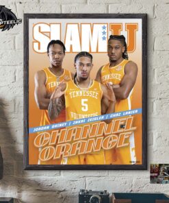 SLAMU 3 Tennessee Volunteers Cover Channel Orange Jordan Gainey Zakai Zeigler And Chaz Lanier Home Decor Poster Canvas