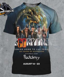 Scorpions Coming Home To Las Vegas 60 Years Of Scorpions Tour On August 14 And 23 2025 All Over Print Shirt