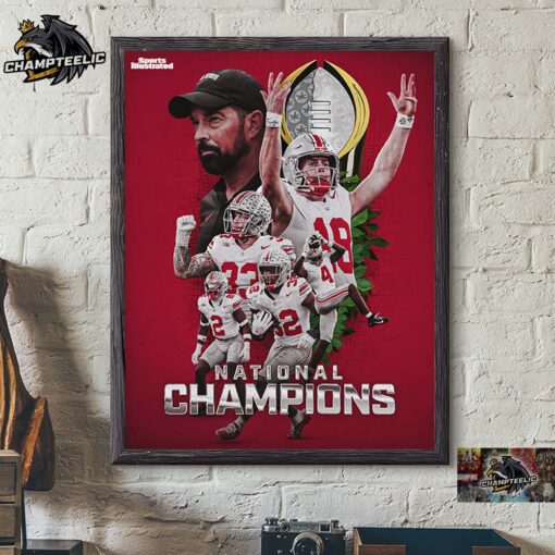 Sport Illustrated It Is All Buckeyes Ohio State Football 2024 2025 National Champions Home Decor Poster Canvas