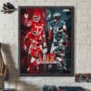 Sports Illustrated Cover Kansas City Chiefs Vs Philadelphia Eagles Super Bowl LIX Matchup Home Decor Poster Canvas