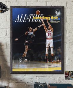 Stephen Curry Surpassed Allen Iverson NBA 28th All Time Scoring List Home Decor Poster Canvas