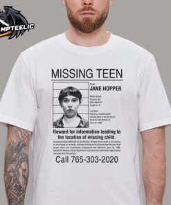 Stranger Things 5 Teaser Poster Missing Teen Jane Hopper Unisex T-Shirt