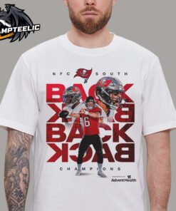 Tampa Bay Buccaneer Back To Back To Back To Back NFC South Champions NFL Season 2024 2025 Unisex T-Shirt