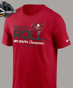 Tampa Bay Buccaneers Nike 2024 NFC South Division Champions Locker Room Trophy Collection Unisex T-Shirt