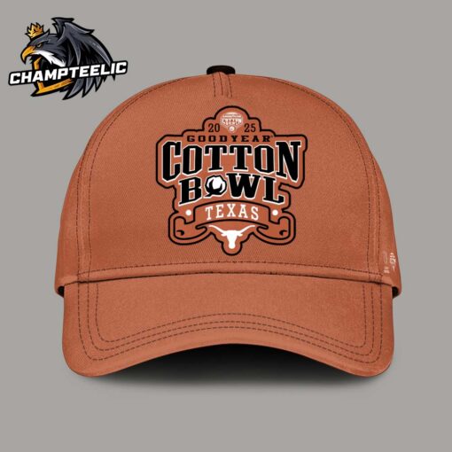 Texas Longhorns 2025 Goodyear Cotton Bowl Bound College Football Semifinal Brown Cap Hat Snapback