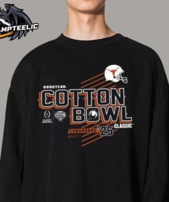 Texas Longhorns College Football Semifinal 2025 Goodyear Cotton Bowl Bound Helmet Unisex Sweater T-Shirt