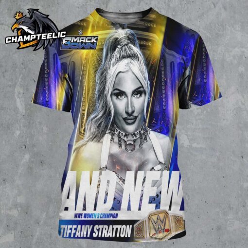 Tiffany Stratton New WWE Women’s Champion It Is Officially Tiffy Time Smackdown 2025 All Over Print Shirt