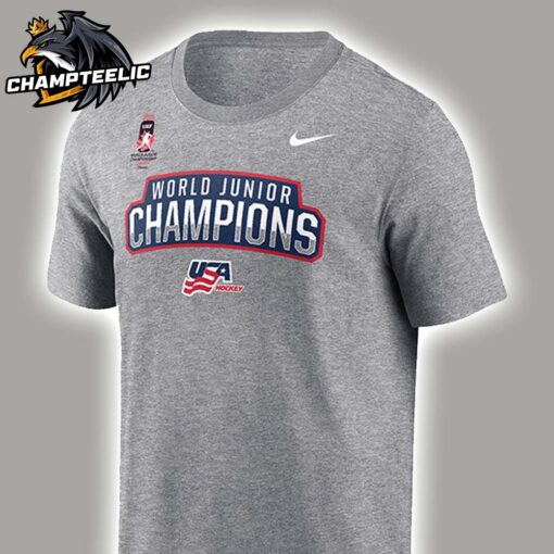 USA Hockey Team Nike 2025 IIHF World Junior Champions Unisex T-Shirt