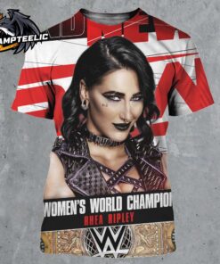 WWE Mami Night Raw Rhea Ripley And New Women’s World Champion All Over Print Shirt