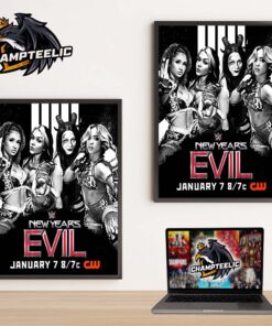 WWE NXT New Years Evil Fatal 4 Way Match Women’s North American Championship Home Decor Poster Canvas