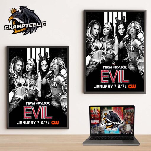 WWE NXT New Years Evil Fatal 4 Way Match Women’s North American Championship Home Decor Poster Canvas