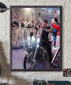 WWE Rhea Ripley And The Undertaker Photo Moment On Raw Home Decor Poster Canvas