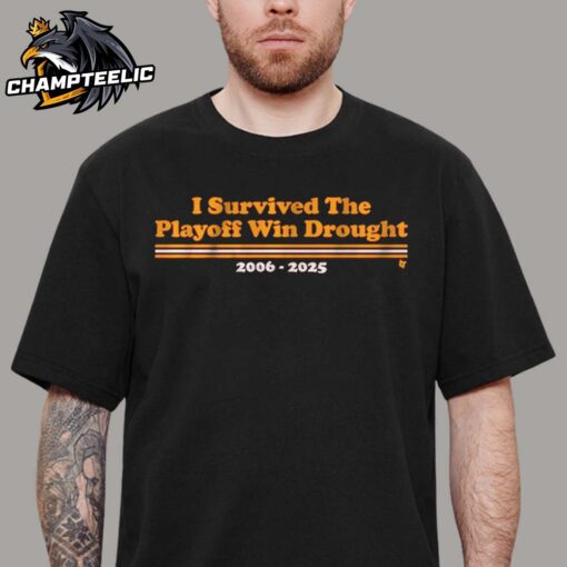 Washington Commanders I Survived The Playoff Win Drought 2006-2025 NFL Playoffs Unisex T-Shirt