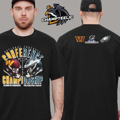 Washington Commanders Vs Philadelphia Eagles 2024 2025 NFC National Football Conference Championship Head To Head Two Sides Unisex T-Shirt