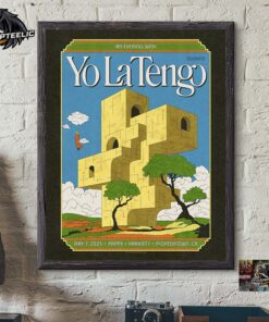 Yo La Tengo Poster For Show At Pioneertown California On May 7 2025 At Pappy And Harriet Home Decor Poster Canvas