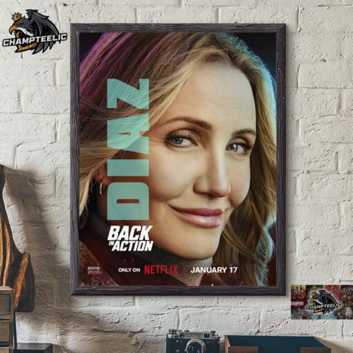 Back In Action 2025 Character Poster Starring Cameron Diaz Home Decor Poster Canvas