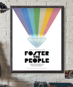 Foster The People Show Gig Poster At Fox Theater California On January 31 And February 1 2025 Home Decor Poster Canvas