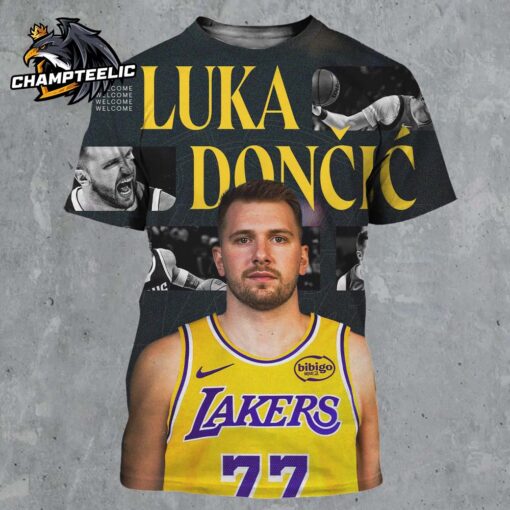 Luka Doncic Welcome To Los Angeles Lakers All Over Print Shirt