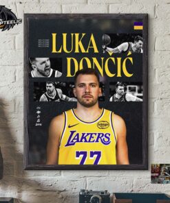 Luka Doncic Welcome To Los Angeles Lakers Home Decor Poster Canvas