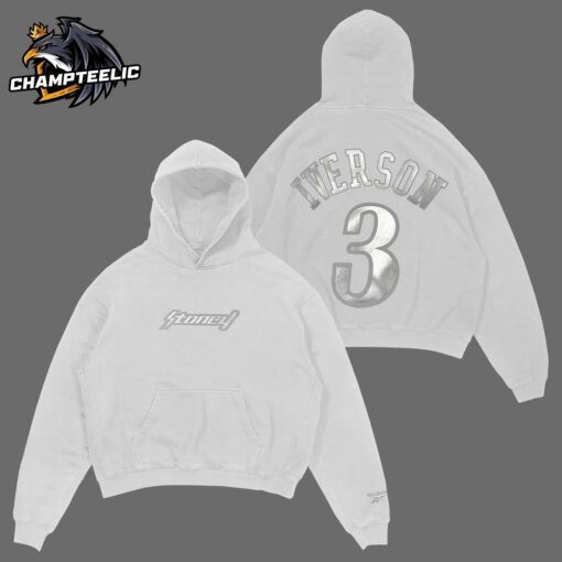 Post Malone x Reebok White Iverson Anniversary Stoney Hoodie