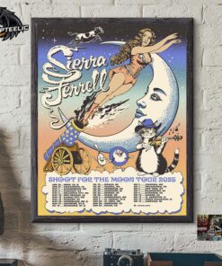 Sierra Ferrell Shoot For The Moon Tour 2025 North America Tour Dates Home Decor Poster Canvas