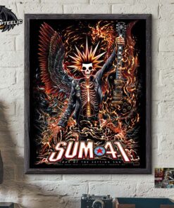 Sum 41 Tour Of The Setting Sum Poster For Show In Toronto Ontario Canada At Scotiabank Arena On January 28 And 30 2025 Skeletal Punk Rock Figure Art Home Decor Poster Canvas