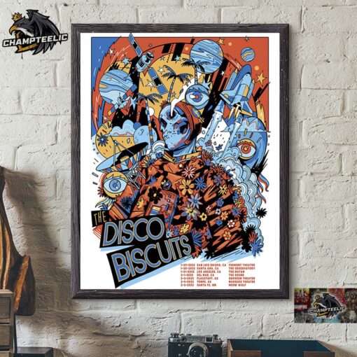 The Disco Biscuits CA AZ And NM Shows Poster Tour Dates List Home Decor Poster Canvas