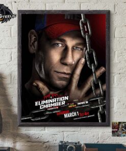 WWE Elimination Chamber Toronto 2025 Starring John Cena Official Poster For Home Decorations