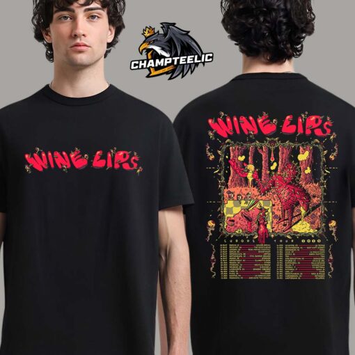 Wine Lips Europe Tour 2025 Tour Dates Two Sides Unisex T-Shirt